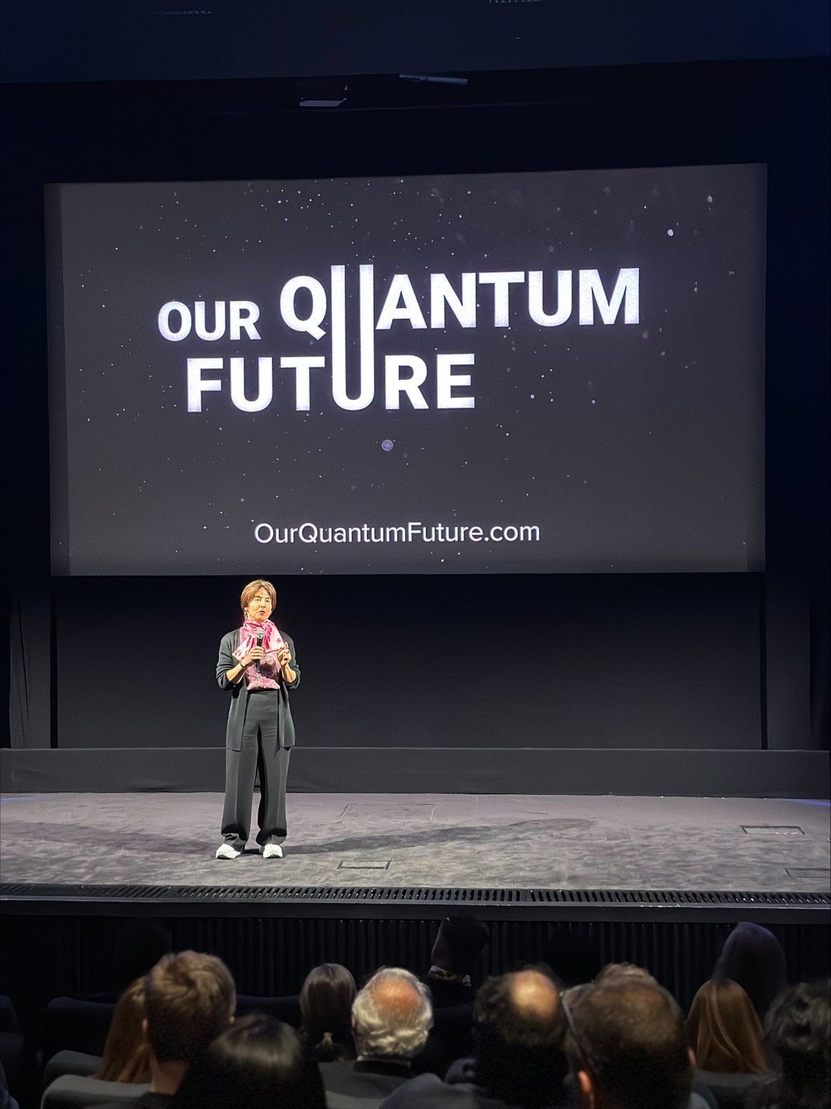 Karina Robinson presenting at Our Quantum Future
